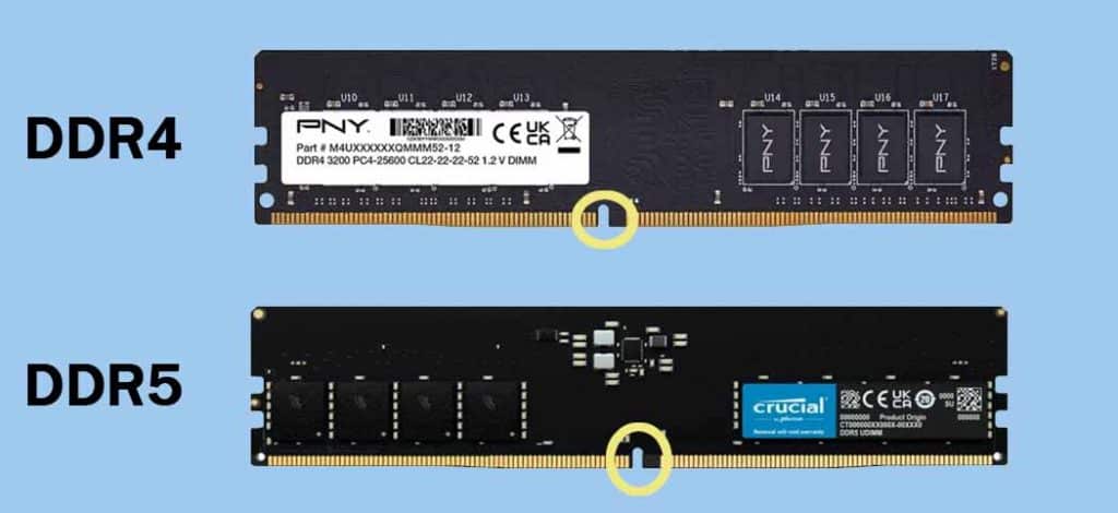 difference between ddr4 vs ddr5 