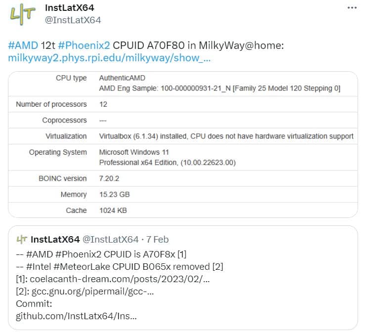 AMD testing hybrid core CPUs